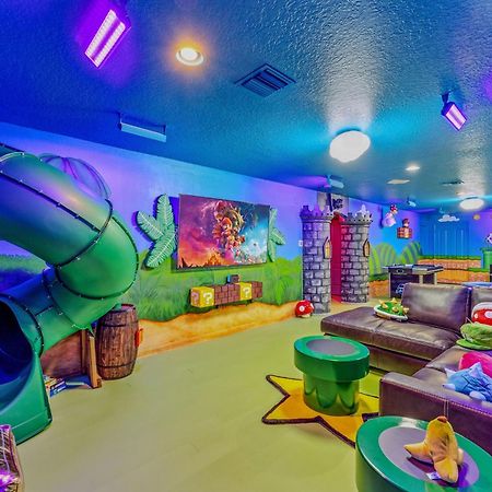 Mario'S Magic Mansion - Family Fun! Private Heated Pool & Spa 4 Miles To Disney! Villa Kissimmee Exteriör bild